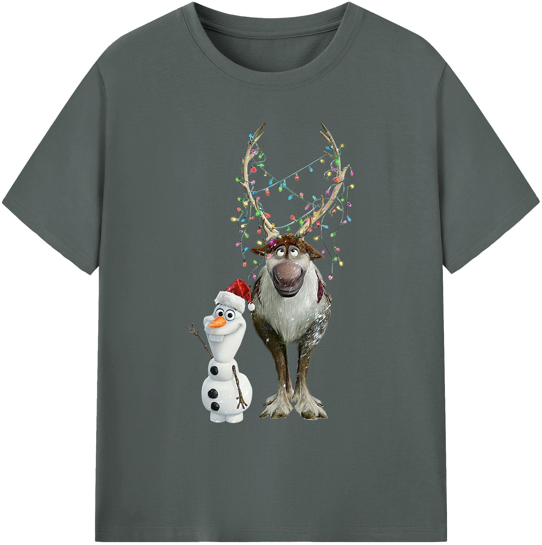（画像用） アナと雪の女王 アンナ エルサ Frozen Anna Elsa 綿100％ メンズ半袖Tシャツ｜肌触りやわらか＆通気性